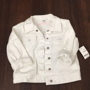 NWT White Baby Gap Denim Jacket Size 4